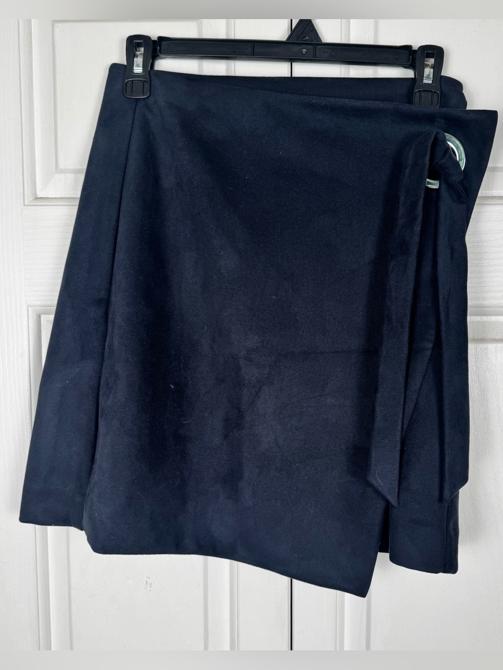 LOFT Navy Wrap Skirt